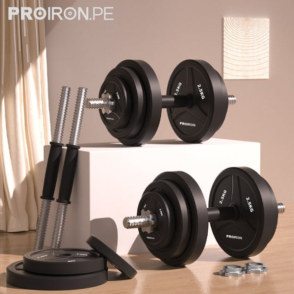 Mancuernas Ajustables HOMCOM Conjunto De De 25kg Juego De Pesas