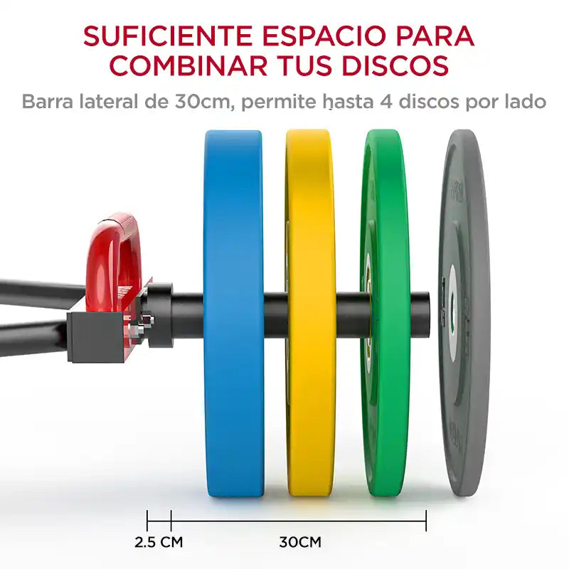 Barra Hexagonal Olímpica PRO 250kg - 50mm - 142cm