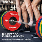 Discos Olímpicos Calibrados para Powerlifting de Caucho (Par)