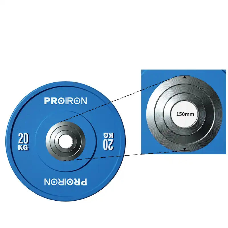 Discos Olímpicos Calibrados para Powerlifting de Caucho (Par)