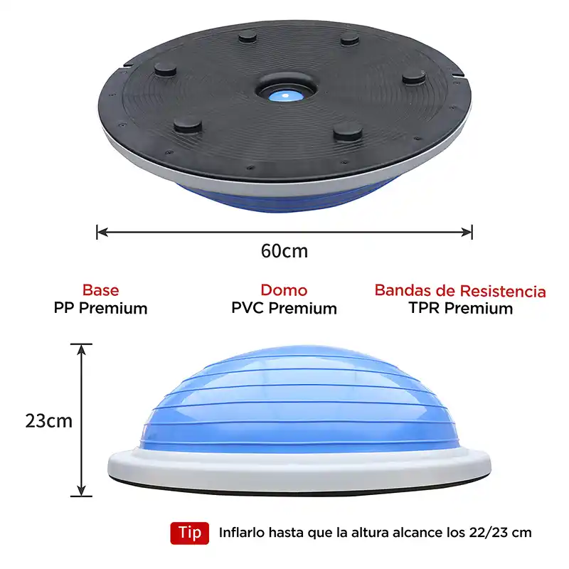 BOSU (Balance Trainer) Pelota de Equilibrio